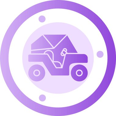 araba dağıtım vektör simgesi