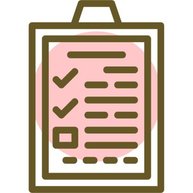 Yapılacaklar listesi web simgesi vektör çizimi