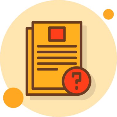 Belge. Web simgesi basit illüstrasyon