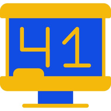 tablo takvimi web simgesi, basit vektör illüstrasyonu