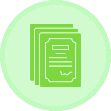 Belge. Web simgesi basit illüstrasyon