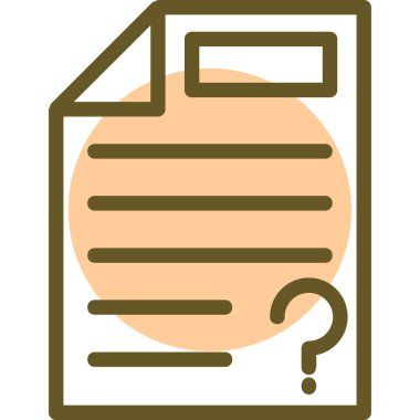 Belge. Web simgesi basit tasarım