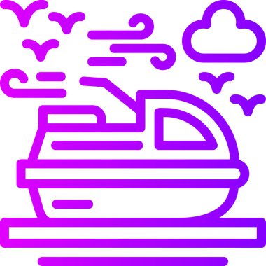 Bulut. Web simgesi basit illüstrasyon