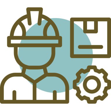 Teçhizat Web simgesi basit illüstrasyon