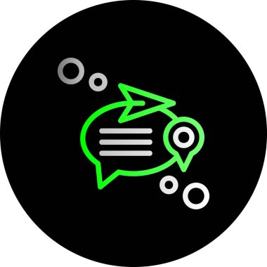 İllüstrasyon sohbet balonu simgesi