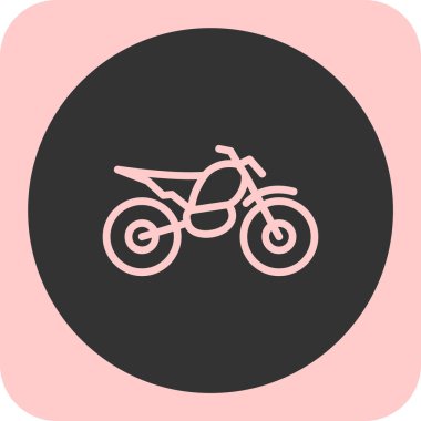 motosiklet simgesi vektör illüstrasyonu
