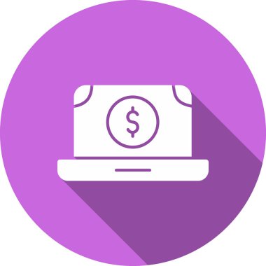 Bilgisayar. Web simgesi basit illüstrasyon