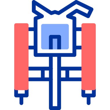 Basit vektör simgesi, uydunun çizimi