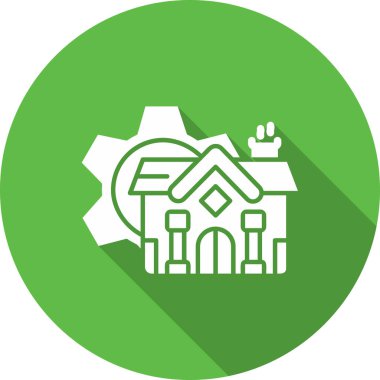 Ev. Web simgesi basit illüstrasyon