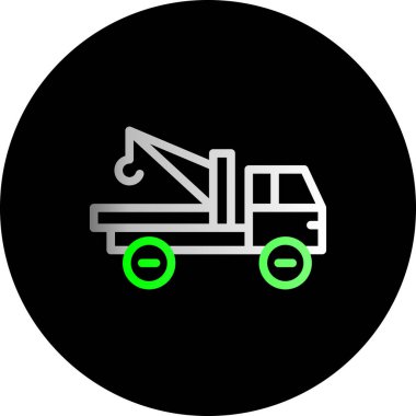 vektör inşaat kamyonu ico