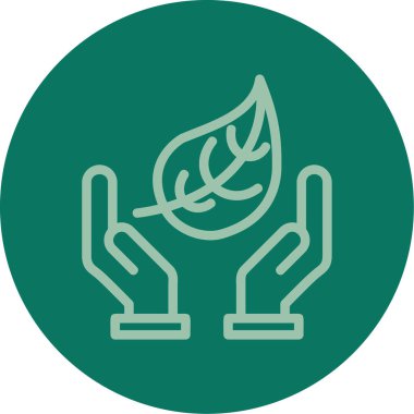 Bir ağaç simgesinin vektör illüstrasyonu