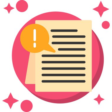 ileti vektör illüstrasyonlu belge