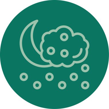 Ay simgesinin vektör illüstrasyonu