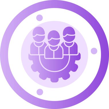 Farklı insanlardan oluşan bir grubun vektör çizimi