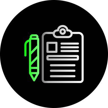 belge simgesi vektör illüstrasyonu