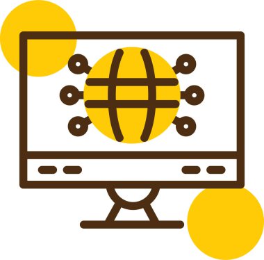 Ağ simgesi. vektör illüstrasyonu