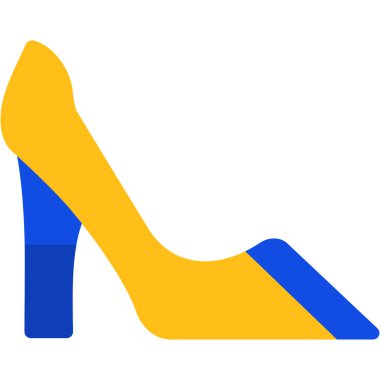 kadın ayakkabı ikonu vektör illüstrasyonu