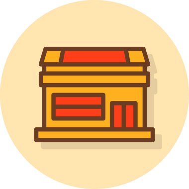 Bir çizgi film simgesinin bir kitapla vektör illüstrasyonu