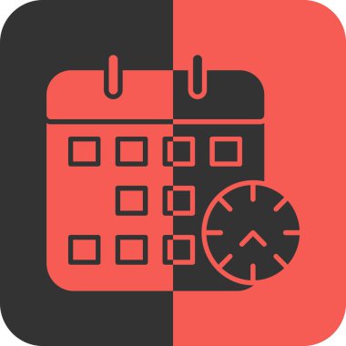 Takvim simgesi vektör illüstrasyonu