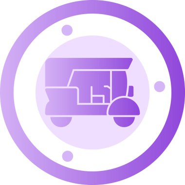 kamyon vektör simgesi modern çizgi çizimi