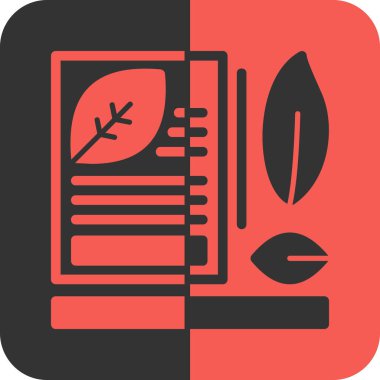 Bir kitap simgesinin vektör illüstrasyonu