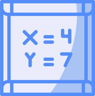 Düz stil matematik simgesi.