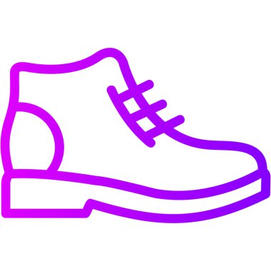 Ayakkabı. Web simgesi basit illüstrasyon