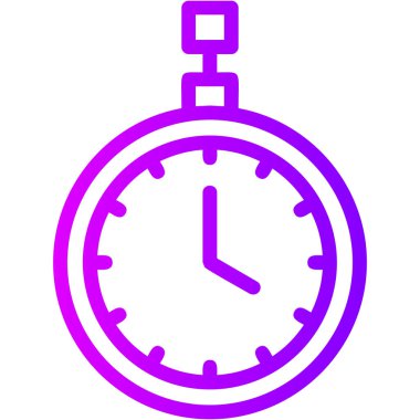 Saat simgesi vektör illüstrasyonu