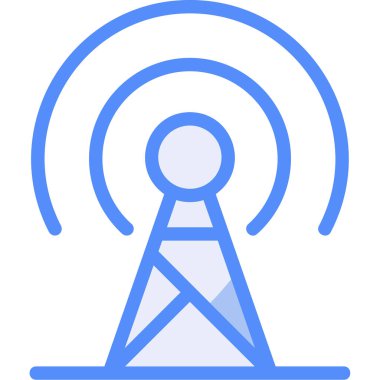 uydu çanak anten simgesi doldurulmuş dış hat biçimi