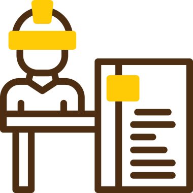 mühendis inşaat işçisi simgesi