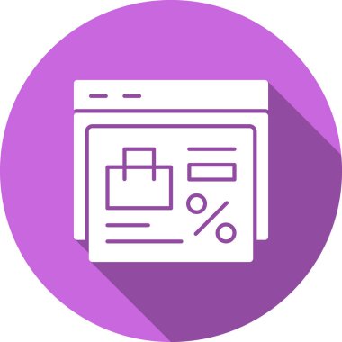 Tarayıcı. Web simgesi basit illüstrasyon