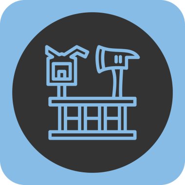 Fabrika simgesi soyut bir grupta izole edildi