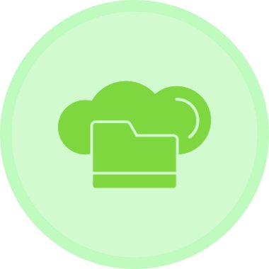 Bulut simgesi vektör illüstrasyonu