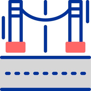 Köprü simgesi, vektör çizimi