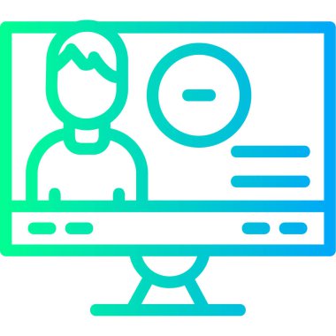 bilgisayar simgesi vektör illüstrasyonu