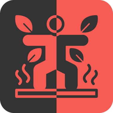 Modern b 'nin vektör illüstrasyonunda ateşten yoksun simge