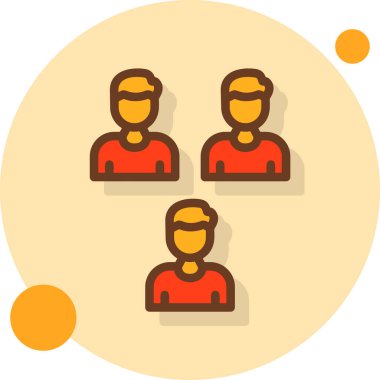 insanlar simge vektör illüstrasyonu