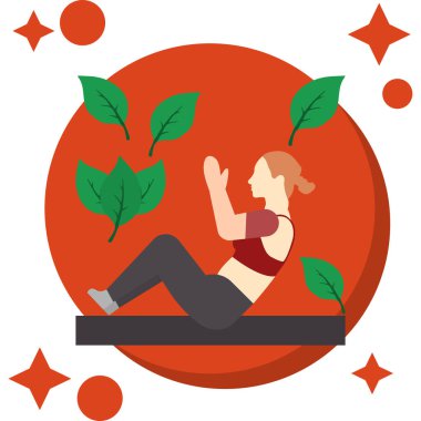 Bahçedeki yoga kızı.