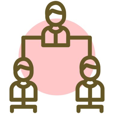 İş adamları. Basit tasarım