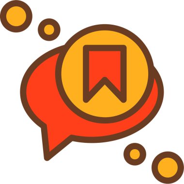 Konuş. Web simgesi basit illüstrasyon