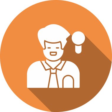 Bir kadın simgesinin vektör illüstrasyonu