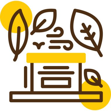 Bir yaprağın vektör illüstrasyonu