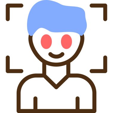 avatar. Web simgesi basit illüstrasyon