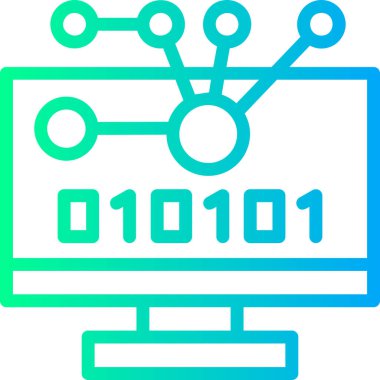 Bilgisayar. Web simgesi basit illüstrasyon