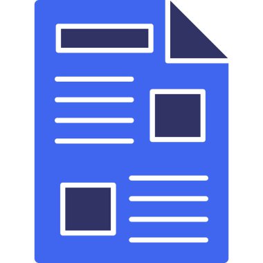 Belge. Web simgesi basit tasarım