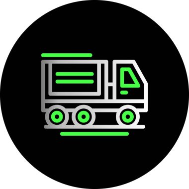 Bir kamyon simgesinin vektör çizimi