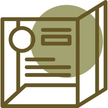 Bir kitap simgesinin vektör illüstrasyonu