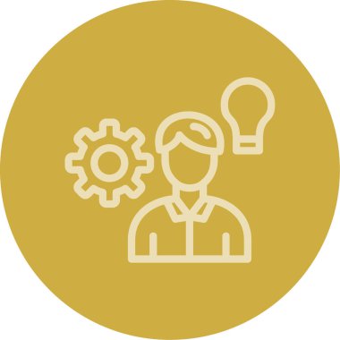 Fikir simgesi vektör illüstrasyonu