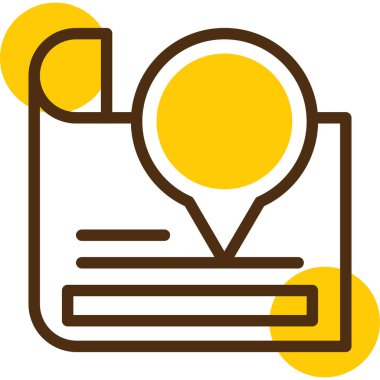 konum haritası konumu simgesi - taslak biçimi