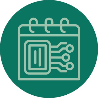 devre kartı simgesi vektör illüstrasyonu